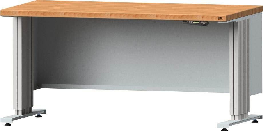Anke Werkbänke Arbeitstisch LIFT 1500mm Buch Massivplatte 1500x800x740 bis1140mm Produktbild Anke Werkbänke Arbeitstisch LIFT 1500mm Buch Massivplatte 1500x800x740 bis1140mm