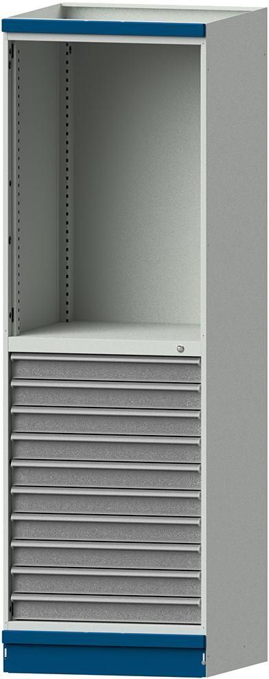 Anke Leergehäuse Modell 102 720 x 2200 mm RAL 7035 und Schubladenblock Produktbild Anke Leergehäuse Modell 102 720 x 2200 mm RAL 7035 und Schubladenblock