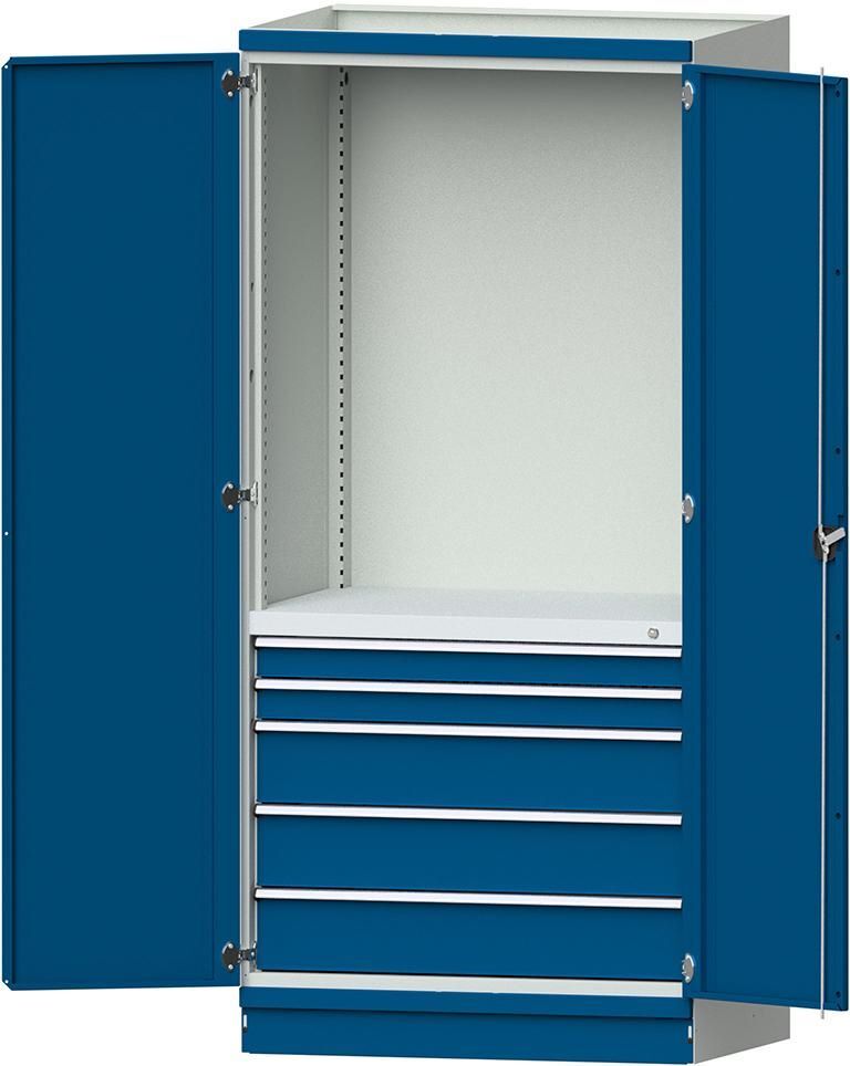 Anke Modulschrank Modell 2410 865 x 720 x 2200 mm mit Türen 5 Schubladen Produktbild Anke Modulschrank Modell 2410 865 x 720 x 2200 mm mit Türen 5 Schubladen