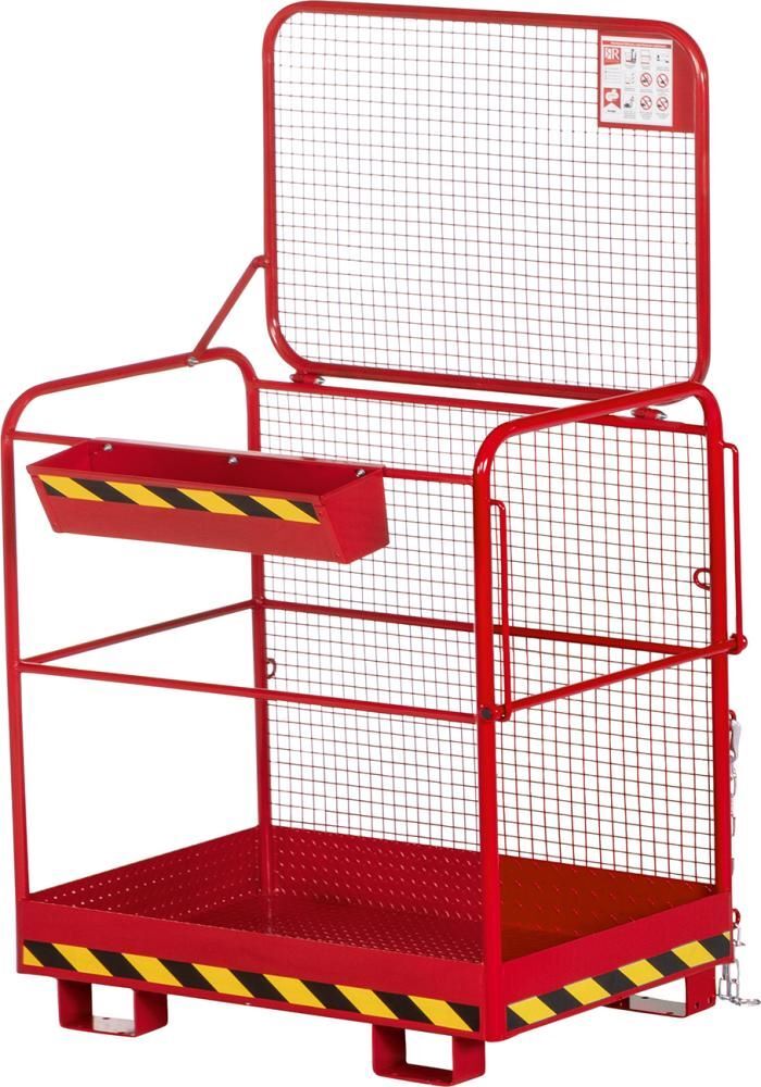 RR Arbeitskorb Typ RAK Eco 1200 x 800 x 1900 mm bis 300 kg feuerrot Produktbild RR Arbeitskorb Typ RAK Eco 1200 x 800 x 1900 mm bis 300 kg feuerrot