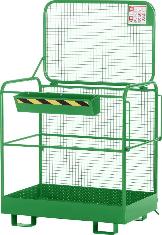 RR Arbeitskorb Typ RAK Eco 1200 x 800 x 1900 mm Traglast 300 kg RAL 6018 Produktbild RR Arbeitskorb Typ RAK Eco 1200 x 800 x 1900 mm Traglast 300 kg RAL 6018