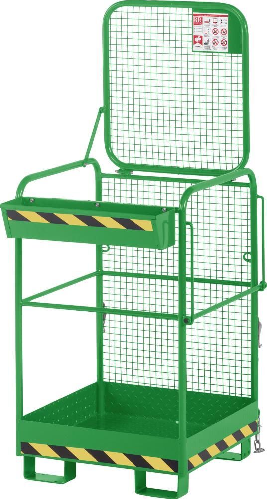 RR Arbeitskorb Typ RAK One 800 x 800 x 1900 mm Last 240 kg grün Produktbild RR Arbeitskorb Typ RAK One 800 x 800 x 1900 mm Last 240 kg grün