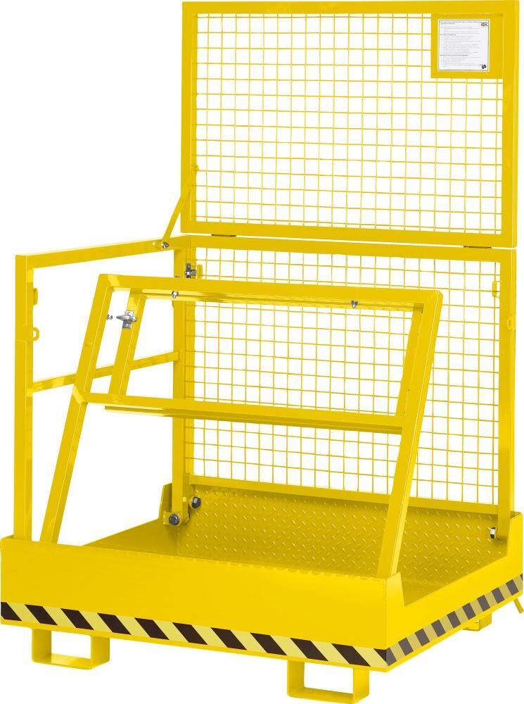 Arbeitskorb Typ RAK Compakt 1200 x 1080 x 1910 mm Last 300 kg RAL 1023 Produktbild Arbeitskorb Typ RAK Compakt 1200 x 1080 x 1910 mm Last 300 kg RAL 1023