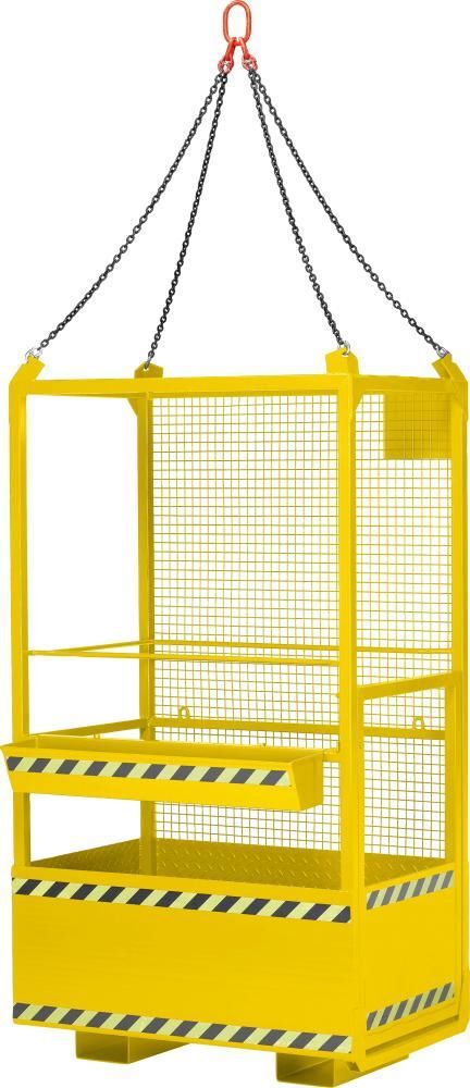 RR Arbeitskorb Typ RAK kranbar 1200 x 800 x 2200 mm bis 300 kg RAL 1023 Produktbild RR Arbeitskorb Typ RAK kranbar 1200 x 800 x 2200 mm bis 300 kg RAL 1023