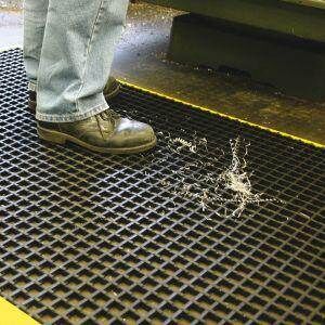 Coba Arbeitsplatzmatte Workstation Standard 1,2 x 1,8 meter schwarz gelb Produktbild Coba Arbeitsplatzmatte Workstation Standard 1,2 x 1,8 meter schwarz gelb