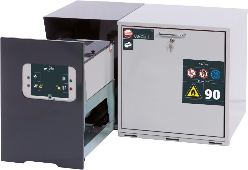 Asecos Umluftfiltermodul für Unterbauschränke mit Abluftüberwachung 305 x 555 x 210 mm Produktbild Asecos Umluftfiltermodul für Unterbauschränke mit Abluftüberwachung 305 x 555 x 210 mm