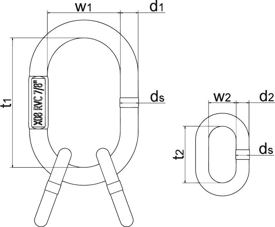 FS Hebetechnik Aufhängering GK 10 4 strängige Ketten RAL 3022 Produktbild FS Hebetechnik Aufhängering GK 10 4 strängige Ketten RAL 3022 bild 2