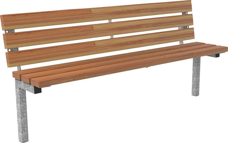 Parkbank SEVILLA Bambus Sitz Breite 1770 Parkbank SEVILLA Bambus Sitz Breite 1770 mm mit Rückenlehne