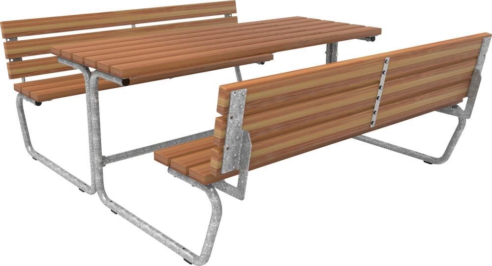 Bank Tisch Kombi Palma Bambus mit Rücken Bank Tisch Kombi Palma Bambus mit Rückenlehne H 733 x B 770 mm