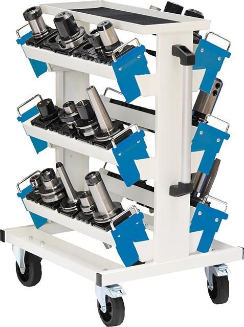 Bedrunka+Hirth CNC Transportwagen 560 x 630 x 950 mm mit 6 Werkzeugträger Produktbild Bedrunka+Hirth CNC Transportwagen 560 x 630 x 950 mm mit 6 Werkzeugträger