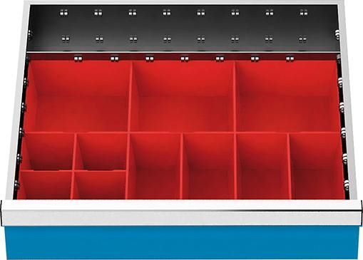 Bedrunka + Hirth Kleinteilekästen für Schubladen Maße 450 x 400 mm Produktbild Bedrunka + Hirth Kleinteilekästen für Schubladen Maße 450 x 400 mm