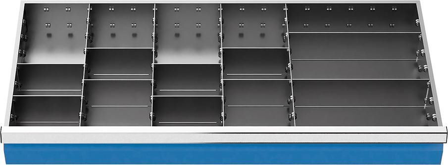 Bedrunka+Hirth Schubladeneinteilung Fronthöhe 100 mm 980 x 500 mm Produktbild Bedrunka+Hirth Schubladeneinteilung Fronthöhe 100 mm 980 x 500 mm