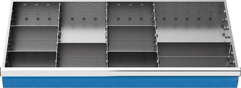 Bedrunka+Hirth Einteilung für Schubladen Fronthöhe 150 mm 980 x 500 mm Produktbild Bedrunka+Hirth Einteilung für Schubladen Fronthöhe 150 mm 980 x 500 mm