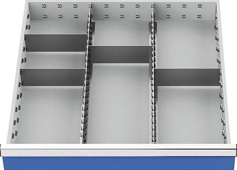 Bedrunka+Hirth Metalleinteilungen Innenmaß 600 x 600 mm Fronthöhe 200 mm Produktbild Bedrunka+Hirth Metalleinteilungen Innenmaß 600 x 600 mm Fronthöhe 200 mm
