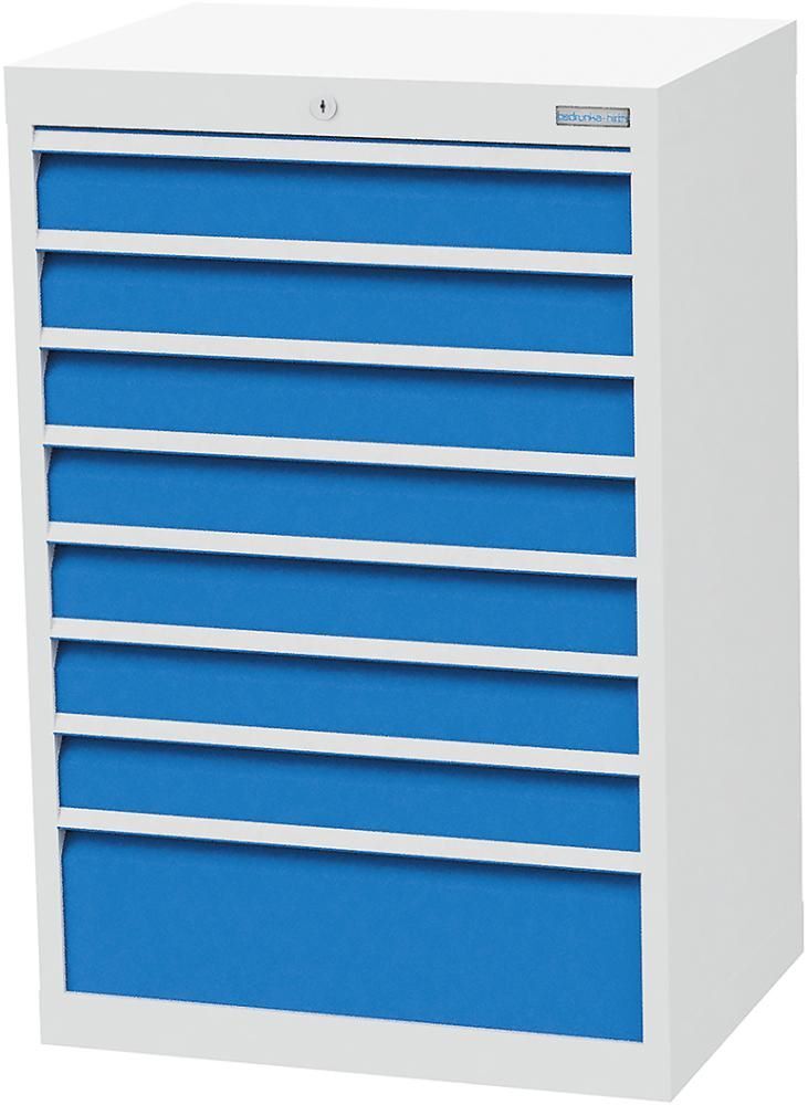Bedrunka+Hirth Schubladenschrank 680 x 500 x 1019 mm mit 8 Schubladen jeweils 50 kg Produktbild Bedrunka+Hirth Schubladenschrank 680 x 500 x 1019 mm mit 8 Schubladen jeweils 50 kg