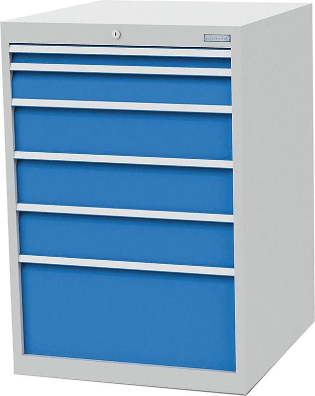 Bedrunka+Hirth Schubladenschrank 6 verschiedene Schubladen Maße 705 x 736 x 1019 mm Produktbild Bedrunka+Hirth Schubladenschrank 6 verschiedene Schubladen Maße 705 x 736 x 1019 mm