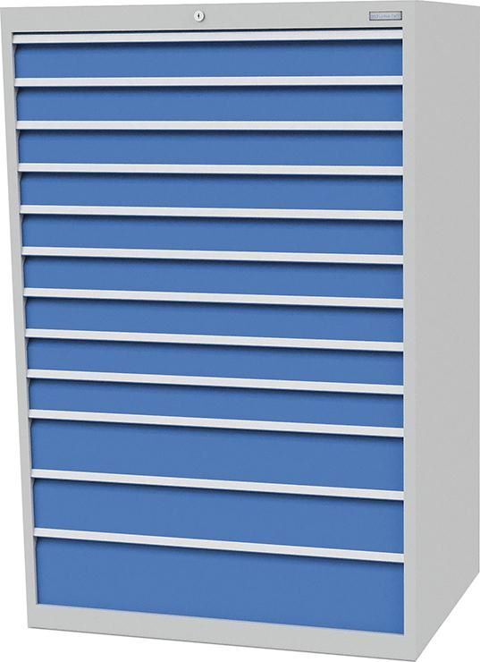 Bedrunka+Hirth Schubladenschrank 12 schmale Schubladen Tiefe 736 mm 1005 mm Produktbild Bedrunka+Hirth Schubladenschrank 12 schmale Schubladen Tiefe 736 mm 1005 mm