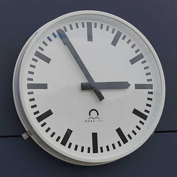 Bürk Mobatime Außen Funkuhr FLEXLINE Durchmesser 50 cm Produktbild Bürk Mobatime Außen Funkuhr FLEXLINE Durchmesser 50 cm