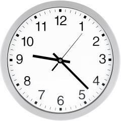 Bürk Mobatime Funk-Wanduhr rund Durchmesser 400 mm arabische Zahlen Produktbild Bürk Mobatime Funk-Wanduhr rund Durchmesser 400 mm arabische Zahlen