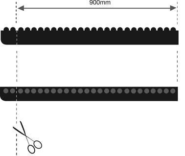 Coba Randleiste Solid Fatigue Step Kante Ecke schwarz Produktbild Coba Randleiste Solid Fatigue Step Kante Ecke schwarz