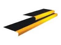 Coba Arbeitsplatzbodenbelag COBAgrip Treppenprofil 5 mm schwarz gelb 1,0 meter Produktbild Coba Arbeitsplatzbodenbelag COBAgrip Treppenprofil 5 mm schwarz gelb 1,0 meter