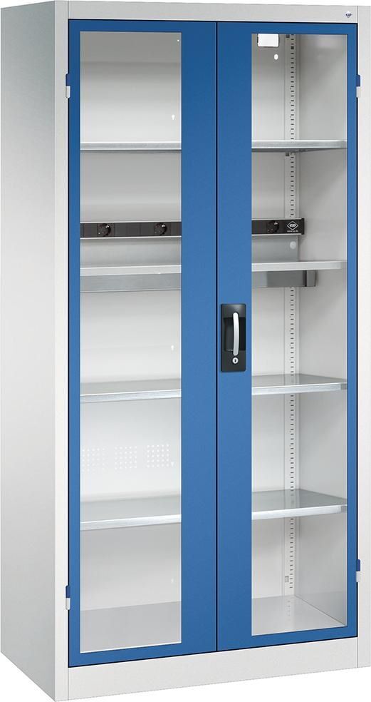 CP Akkuladeschrank BASIC Stahlkonstruktion 1950 mm Sichtfenstertüren Produktbild CP Akkuladeschrank BASIC Stahlkonstruktion 1950 mm Sichtfenstertüren