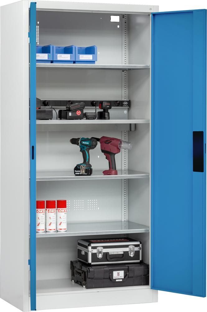 CP Akkuladeschrank BASIC mit Vollblechtüren 1950 x 930 x 500 mm Produktbild CP Akkuladeschrank BASIC mit Vollblechtüren 1950 x 930 x 500 mm bild 4