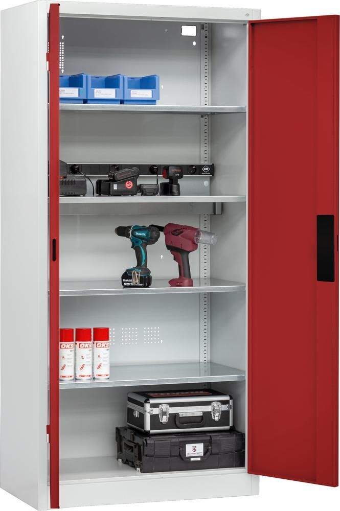 CP Akkuladeschrank BASIC 1950 x 930 mm Vollblechtüren 3 Einlegeböden Produktbild CP Akkuladeschrank BASIC 1950 x 930 mm Vollblechtüren 3 Einlegeböden bild 4