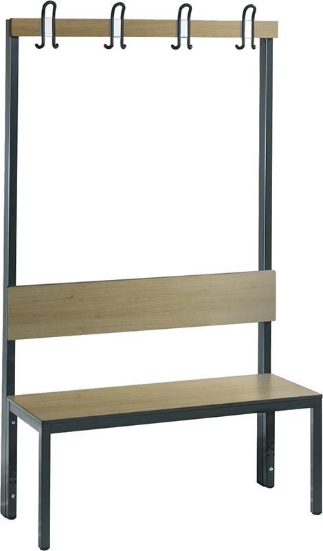 C+P Einseitige Eiche Garderobenbank ohne Schuhrost Breite 1000 mm Produktbild C+P Einseitige Eiche Garderobenbank ohne Schuhrost Breite 1000 mm