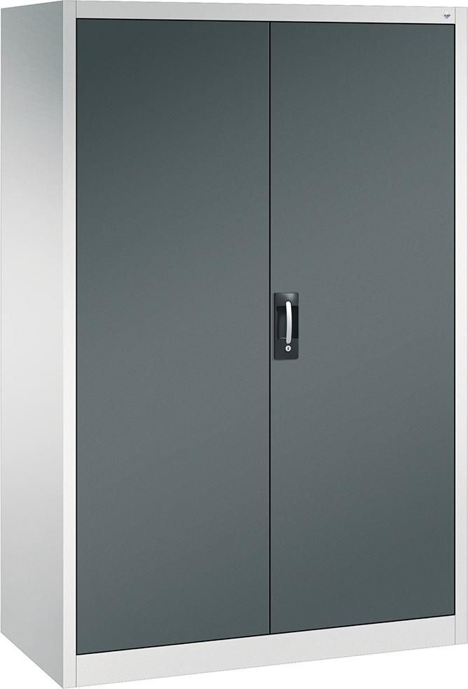 C+P Großraumschrank große Flügeltüren 1950 x 1200 x 600 mm weis grau Produktbild C+P Großraumschrank große Flügeltüren 1950 x 1200 x 600 mm weis grau