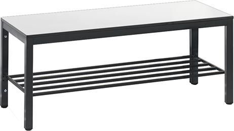 C+P Sitzbank 1000 x 353 x 401 mm weiß Produktbild C+P Sitzbank 1000 x 353 x 401 mm weiß
