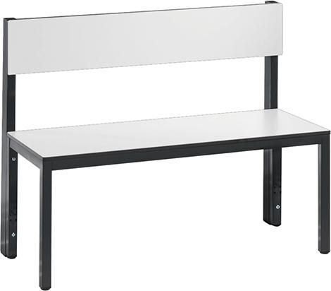 C+P Sitzbank mit Rückenlehne ohne Schuhrost 1000 x 407 x 769 mm Produktbild C+P Sitzbank mit Rückenlehne ohne Schuhrost 1000 x 407 x 769 mm