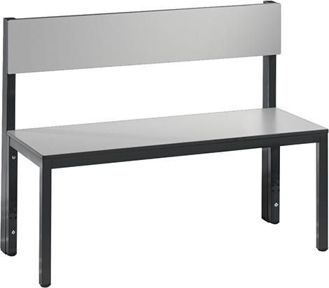 C+P Basic Plus Sitzbank mit Rückenlehne ohne Schuhrost Breite 1000 mm Produktbild C+P Basic Plus Sitzbank mit Rückenlehne ohne Schuhrost Breite 1000 mm
