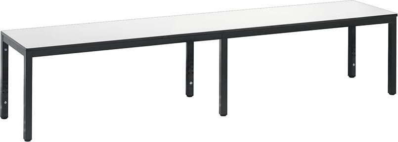 C+P Sitzbank Basic Plus ohne Schuhrost Breite 1960 mm weiß Produktbild C+P Sitzbank Basic Plus ohne Schuhrost Breite 1960 mm weiß