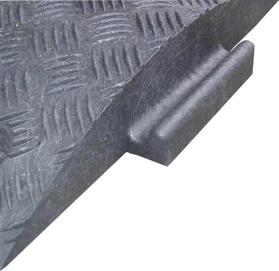 Dancop Fahrbahnschwelle 75 mm Ende gelb Produktbild Dancop Fahrbahnschwelle 75 mm Ende gelb bild 2