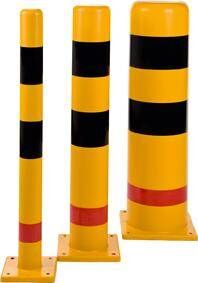 Dancop Rammschutzpoller Kunststoff gelb schwarz Durchmesser 273mm Produktbild Dancop Rammschutzpoller Kunststoff gelb schwarz Durchmesser 273mm