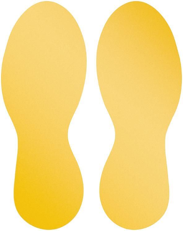 Durable Bodenmarkierung ablösbar Form Füße 90 x 0,2 x 240 mm Produktbild Durable Bodenmarkierung ablösbar Form Füße 90 x 0,2 x 240 mm