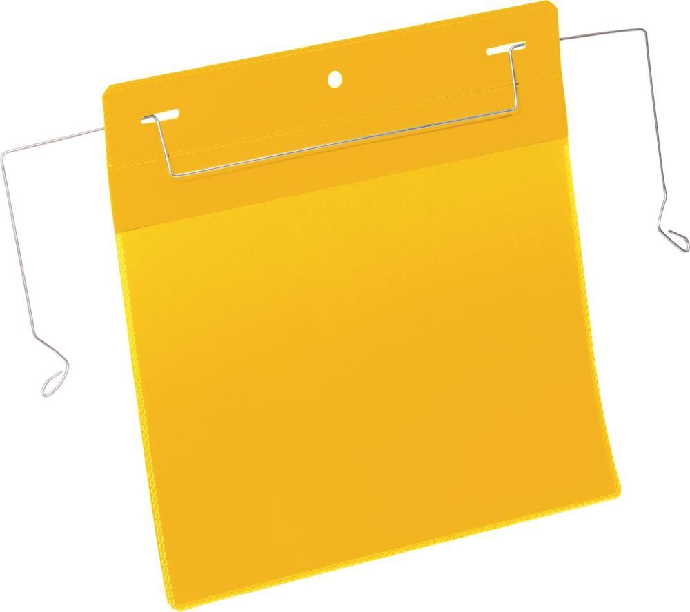 Durable Dokumententasche 210 x 297 mm A4 hoch gelb mit Drahtbügel Produktbild Durable Dokumententasche 210 x 297 mm A4 hoch gelb mit Drahtbügel