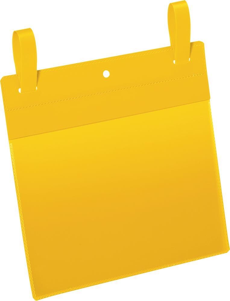 Durable Dokumententasche Maße 210 x 297 mm A4 hoch gelb mit Lasche Produktbild Durable Dokumententasche Maße 210 x 297 mm A4 hoch gelb mit Lasche