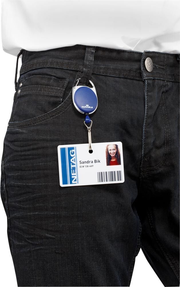 DURABLE Schlüsselanhänger Jojo Style blau Bandlänge 80 cm DURABLE Schlüsselanhänger Jojo Style blau Bandlänge 80 cm