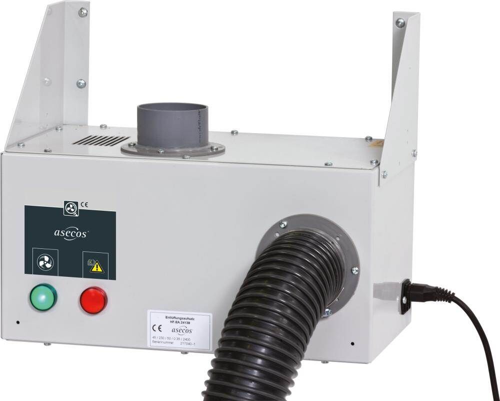 Asecos Entlüftungsaufsatz zur Wandmontage ohne Abluftüberwachung Produktbild Asecos Entlüftungsaufsatz zur Wandmontage ohne Abluftüberwachung