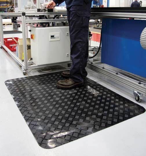 Coba ESD Anti Ermüdungsmatte Senso Dial 1,0 x lfm. schwarz Produktbild Coba ESD Anti Ermüdungsmatte Senso Dial 1,0 x lfm. schwarz