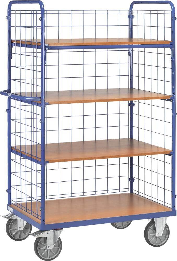 Fetra Etagenwagen mit 2 Stirnwänden und Drahtgitter Ladeflächen 1000 x 700 mm Produktbild Fetra Etagenwagen mit 2 Stirnwänden und Drahtgitter Ladeflächen 1000 x 700 mm