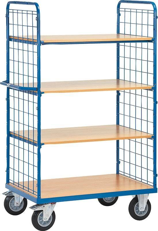 Fetra Etagenwagen mit 2 Stirnwänden und Drahtgitter Ladefläche 1200 x 800 mm Produktbild Fetra Etagenwagen mit 2 Stirnwänden und Drahtgitter Ladefläche 1200 x 800 mm