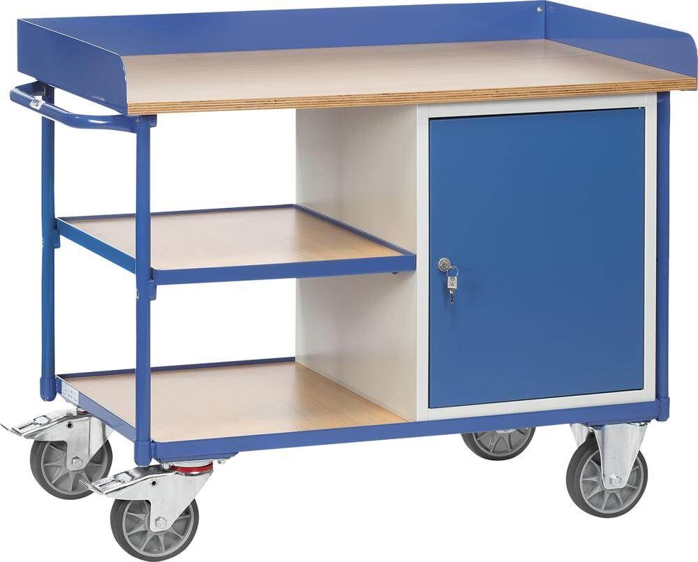 Fetra Werkstattwagen Länge 1120mm Höhe 850mm 1 Zwischenboden 1 Stahlschrank Produktbild Fetra Werkstattwagen Länge 1120mm Höhe 850mm 1 Zwischenboden 1 Stahlschrank