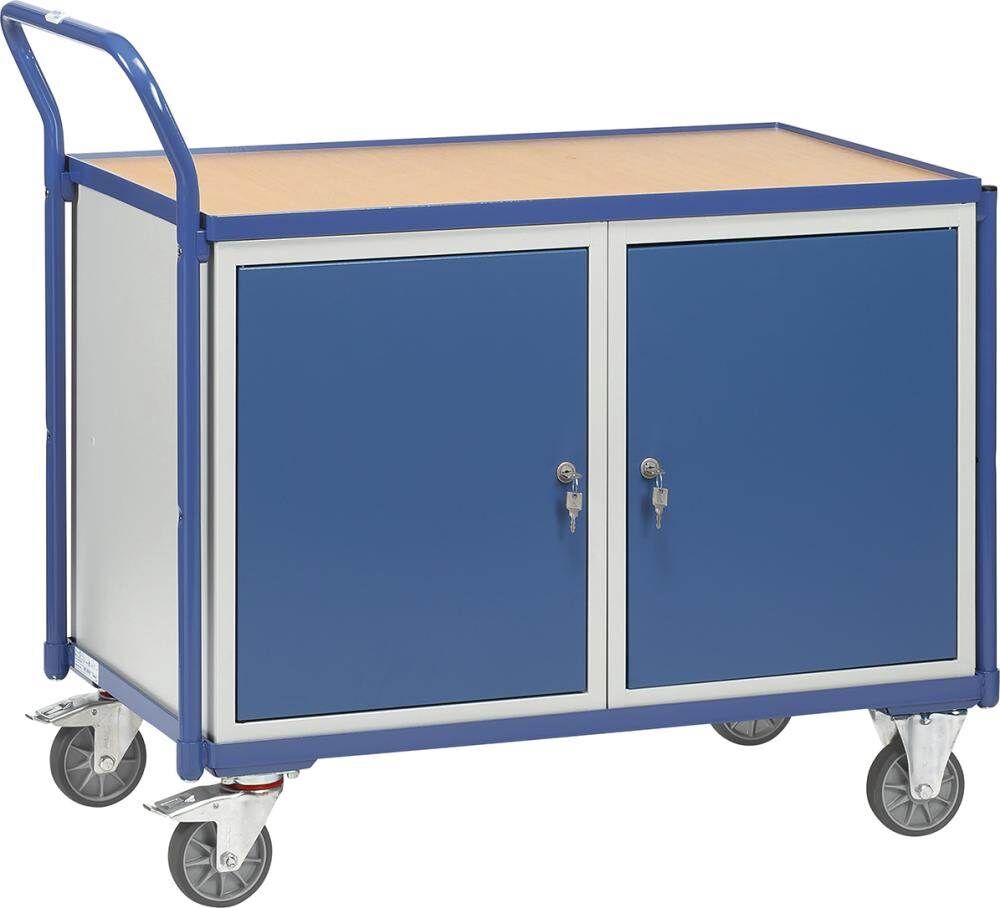 Fetra Werkstattwagen Tragkraft 300kg 1 Ladefläche 2 Schränke 1130x600x1040mm Produktbild Fetra Werkstattwagen Tragkraft 300kg 1 Ladefläche 2 Schränke 1130x600x1040mm