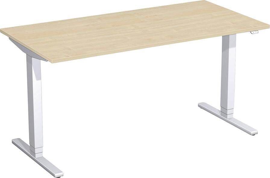Geramöbel Schreibtisch Flex höhenverstellbar 1600 x 800 x 650 bis 1250 mm Ahorn Produktbild Geramöbel Schreibtisch Flex höhenverstellbar 1600 x 800 x 650 bis 1250 mm Ahorn