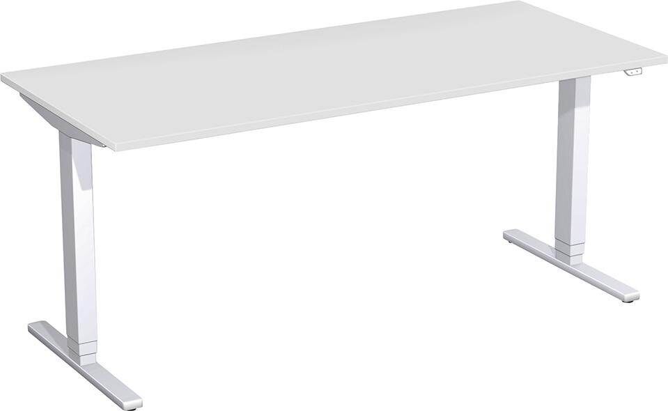 Geramöbel Schreibtisch Flex höhenverstellbar 1800 x 800 x 650 bis 1250 mm Lichtgrau Produktbild Geramöbel Schreibtisch Flex höhenverstellbar 1800 x 800 x 650 bis 1250 mm Lichtgrau
