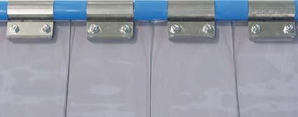 Flexo Streifenvorhang Typ 3/80 BxSxH 300x3x5000mm transparent Lamelle Befestigung U Flexo Streifenvorhang Typ 3/80 BxSxH 300x3x5000mm transparent Lamelle Befestigung U