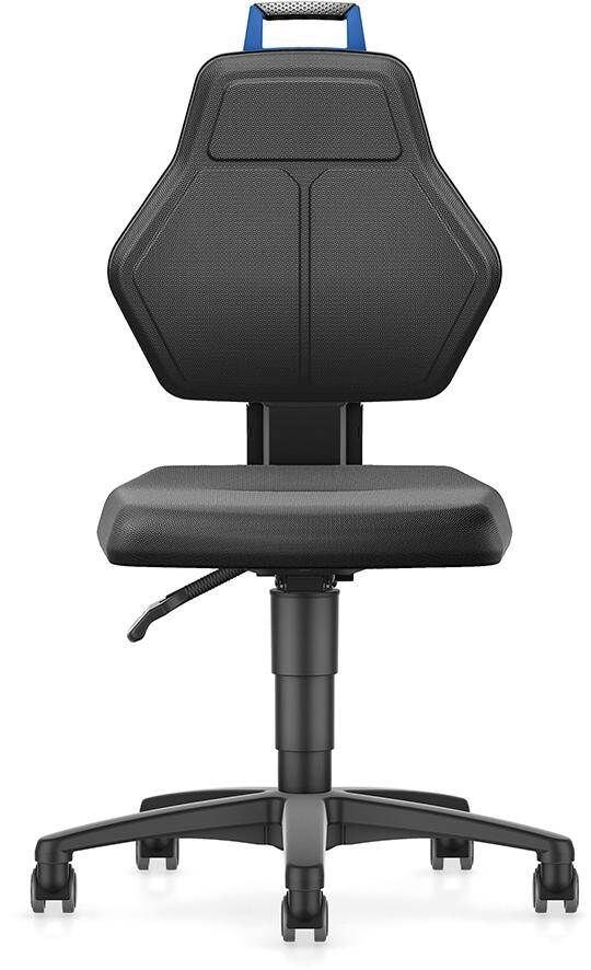 FORUM Arbeitsstuhl mit Rollen Supertec blauer Griff Produktbild FORUM Arbeitsstuhl mit Rollen Supertec blauer Griff